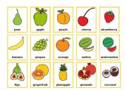 English Worksheet: Fruits