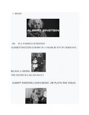 English Worksheet: Einstein