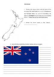 English Worksheet: New Zealand General Presentation