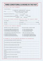 2nd year bac quiz : Third conditional and wishes