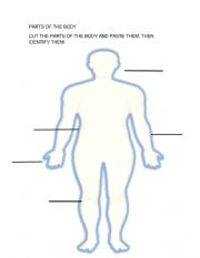 English Worksheet: parts of the body 