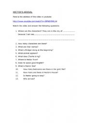 Worksheet for the TV show Extra