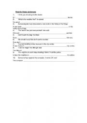 English Worksheet: Rewriting grammar 