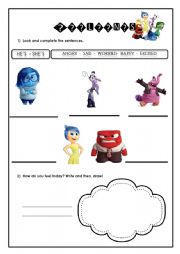 English Worksheet: Feelings