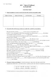 English Worksheet: Story telling