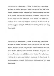 English Worksheet: running dictation