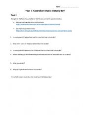 English Worksheet: Botany Bay Worksheet