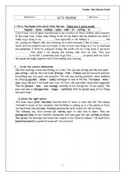 English Worksheet: Remedial work module 3 : 8th form