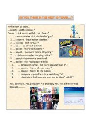 English Worksheet: Do You Think....?