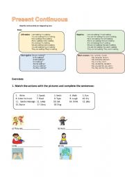 Present continuous elementary