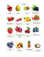 English Worksheet: fruits and vegies