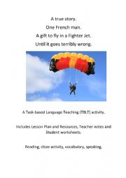 English Worksheet: Would you like to fly in a Fighter Jet?