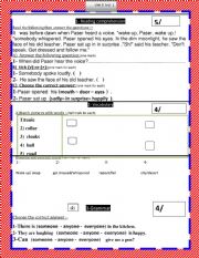 a  summative test based on English world Macmillan book 4 