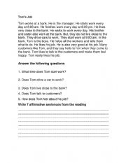 English Worksheet: Simple present tense -Routines