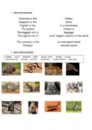 English Worksheet: HOW MUCH DO YOU KNOW ABOUT AUSTRALIA?