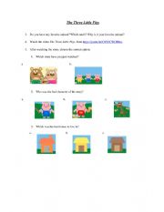 English Worksheet: The Three Little Pigs