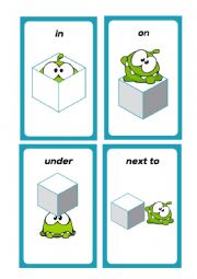 Prepositions of place flashcards