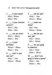 English Worksheet: Everyday activities