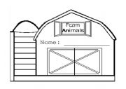 English Worksheet: Making farm book