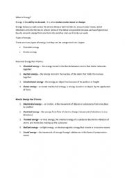 English Worksheet: energy2