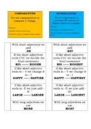 COMPARATIVE AND SUPERLATIVE