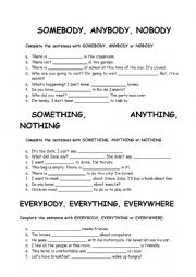 English Worksheet: Compounds