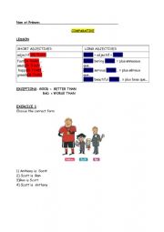 English Worksheet: exercises to compare