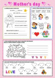 English worksheet: Mothers day 