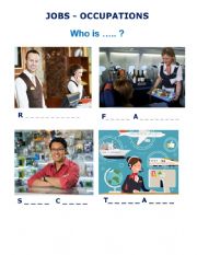 English Worksheet: Jobs and Occupations