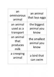 English Worksheet: GUESSING GAME 