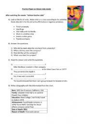 English Worksheet: Steve Jobs