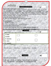 a  summative test based on English world Macmillan book 4  unit 11 test 2