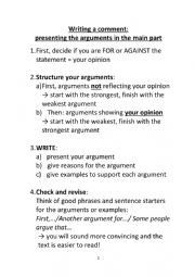 How to write a comment