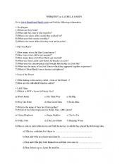 English Worksheet: Laurel & Hardy (webquest) (with answers)
