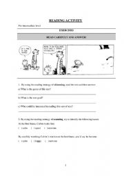 Reading strategies