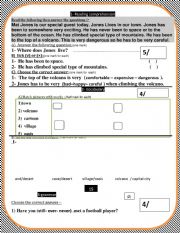 a  summative test based on  book 4  unit 11 t family and friends