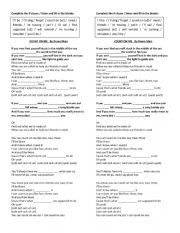 English Worksheet: COUNT ON ME. BRUNO MARS