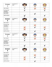 USED TO SPEAKING CHART