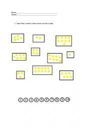 English Worksheet: Counting exercise