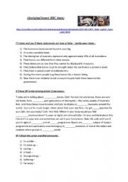 English Worksheet: Aboriginal bones - listening comprehsion by BC 6min