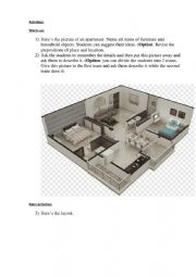 House and prepositions of place and location