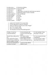 English Worksheet: Phrasal verb bingo