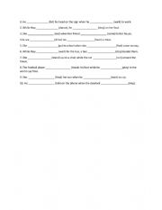 English Worksheet: Past son