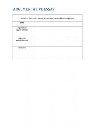 argumentative essay liveworksheets