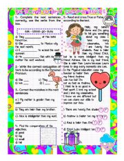 English Worksheet: ***** Comparatives and Be going to ******