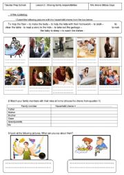 Module 1 Lesson 2 Sharing family responsibilities