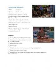 English Worksheet: Friends Season 1 Episode 2