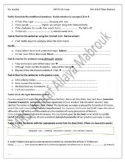 English Worksheet: life issues BAC revision
