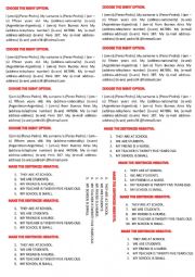 English Worksheet: verb to be and personal information 