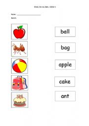 English Worksheet: A-Z